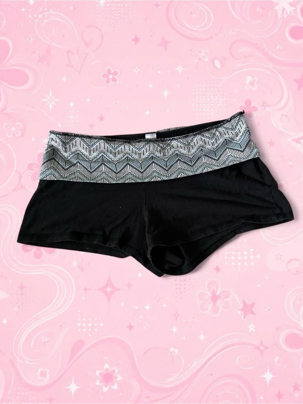 Y2K fold over shorts